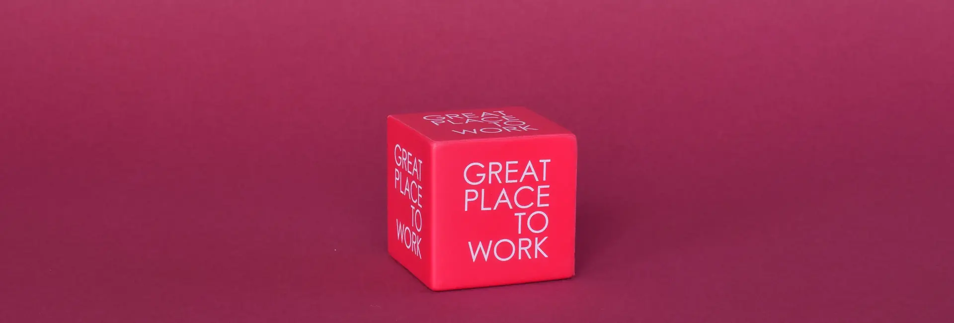 Great Place To Work Logo in Würfelform