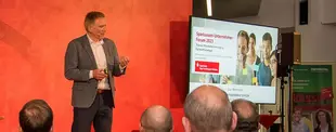 Foto von Uwe Rotermund beim Sparkassen-Unternehmer-Forum 2023