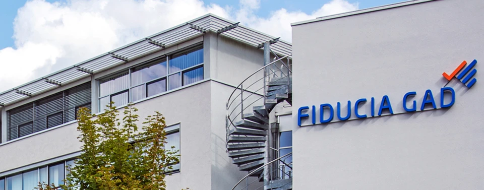 Foto des Unternehmensgebäudes der Fiducia GAD