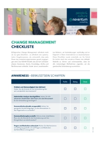 Checkliste Change Management